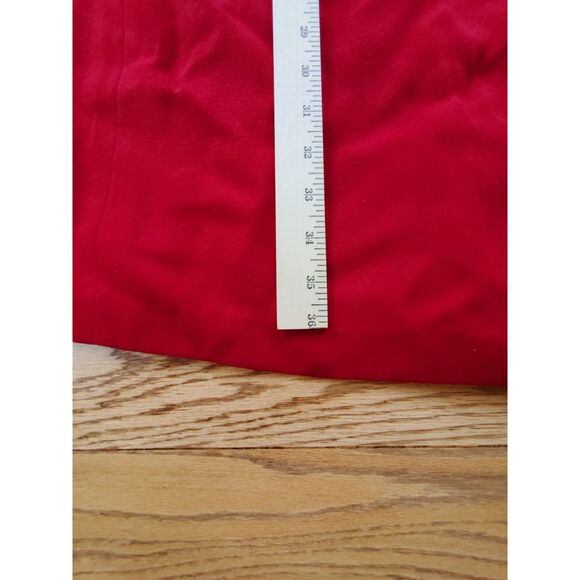 KASPER FOR A.S.L. Red Long Embroidered Jacket Dress Vintage 90s 14P GUC - Picture 12 of 13